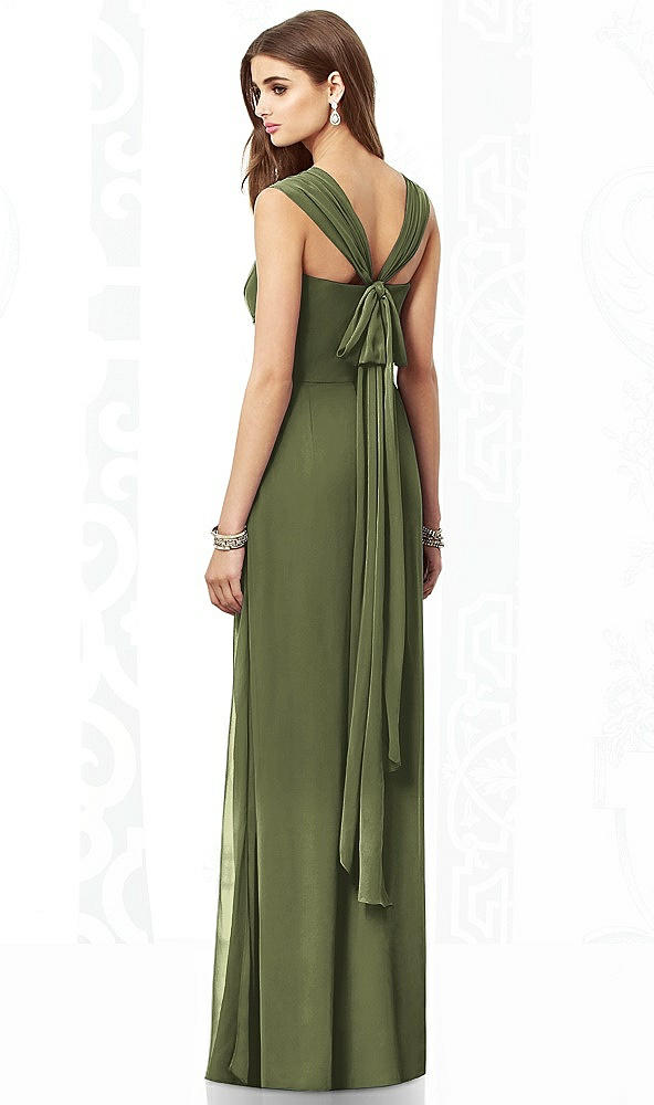 Back View - Olive Green After Six Bridesmaid Dress 6693