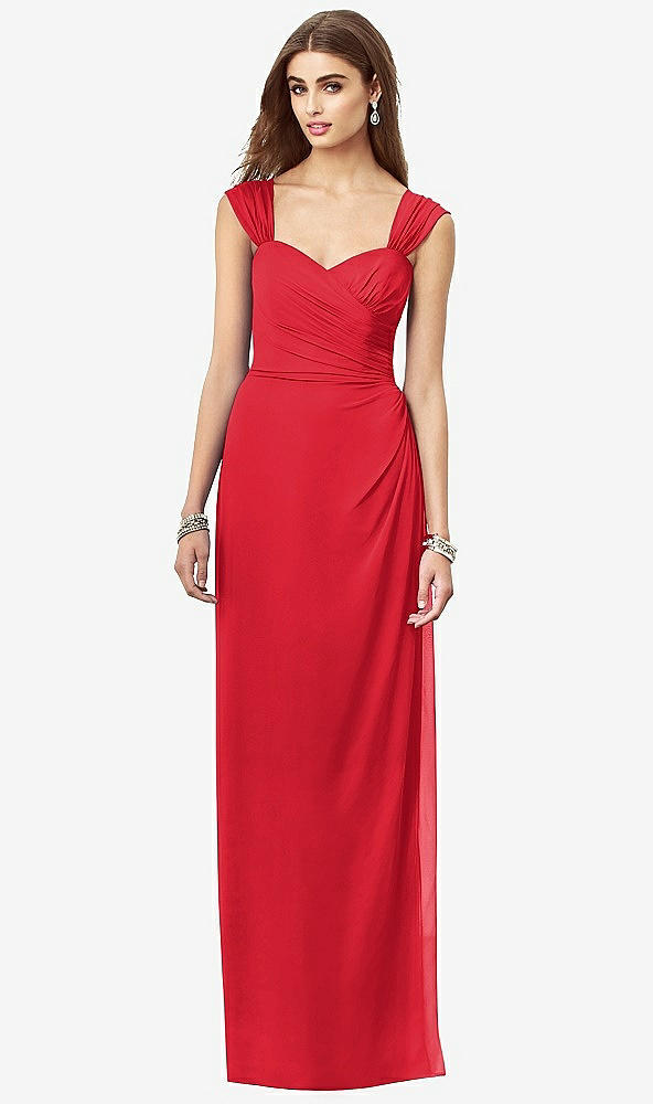Front View - Parisian Red After Six Bridesmaid Dress 6693