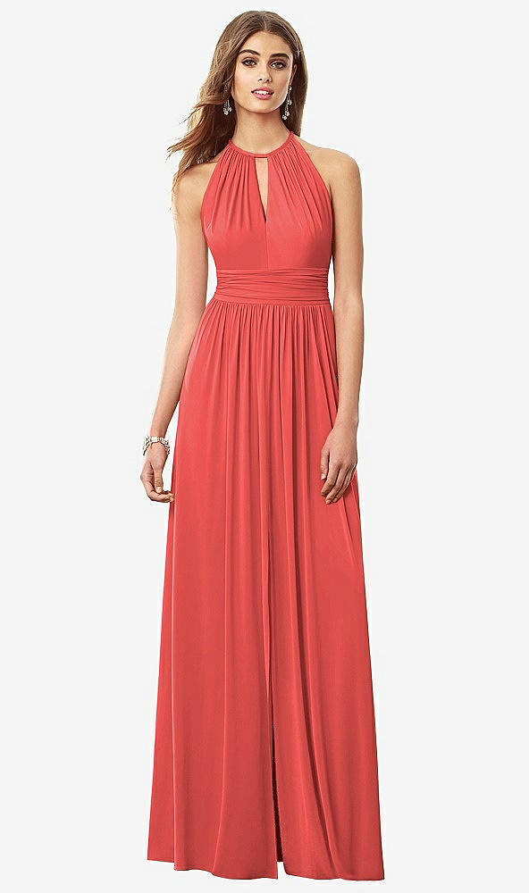 Front View - Perfect Coral After Six Bridesmaid Dress 6696