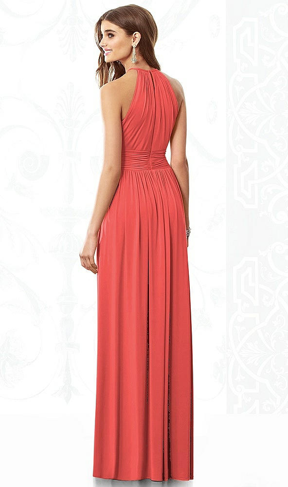 Back View - Perfect Coral After Six Bridesmaid Dress 6696