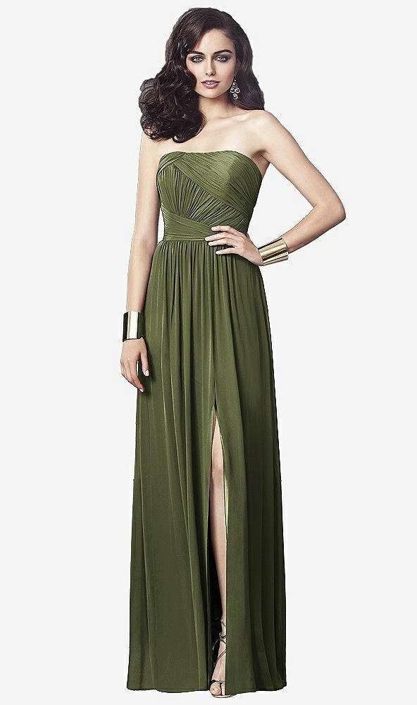 Front View - Olive Green Dessy Collection Style 2910