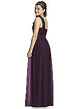 Rear View Thumbnail - Aubergine Junior Bridesmaid Dress JR526