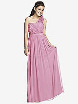 Front View Thumbnail - Powder Pink Junior Bridesmaid Dress JR526