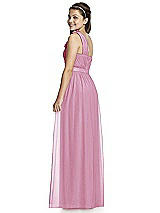 Rear View Thumbnail - Powder Pink Junior Bridesmaid Dress JR526