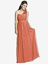 Front View Thumbnail - Terracotta Copper Junior Bridesmaid Dress JR526
