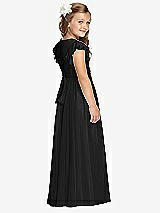 Rear View Thumbnail - Black Flower Girl Dress FL4038