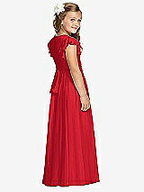 Rear View Thumbnail - Parisian Red Flower Girl Dress FL4038