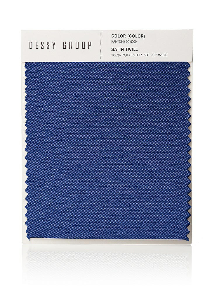 Front View - Classic Blue Satin Twill Swatch