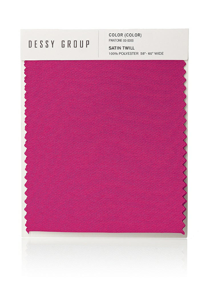 Front View - Think Pink Satin Twill Swatch