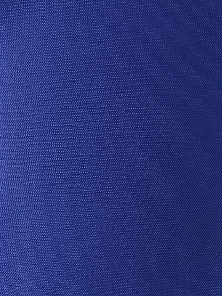 Front View - Cobalt Blue Satin Twill Fabric by the Yard