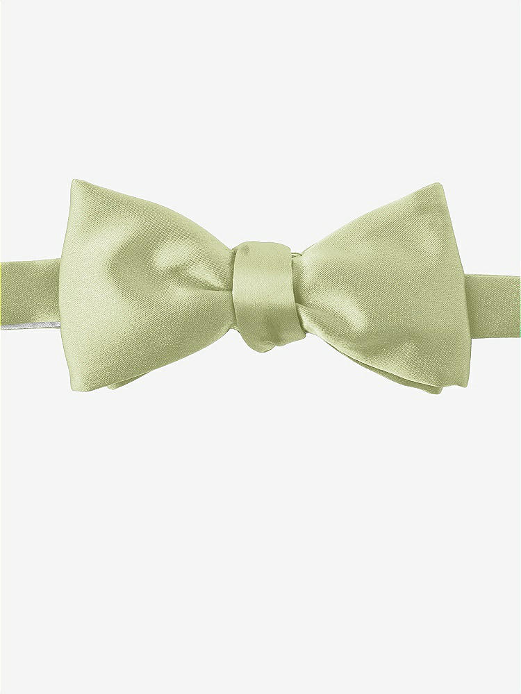 Front View - Mint Matte Satin Bow Ties by After Six