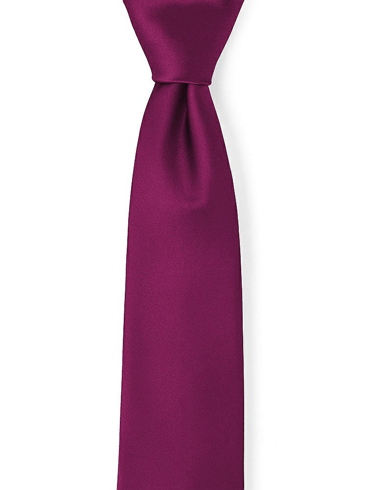 Front View - Merlot Matte Satin Neckties by After Six