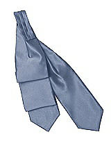 Rear View Thumbnail - Larkspur Blue Matte Satin Cravats by After Six
