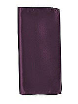 Front View Thumbnail - Aubergine Matte Satin Pocket Squares by After Six