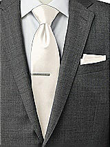 Rear View Thumbnail - Ivory Matte Satin Pocket Squares by After Six