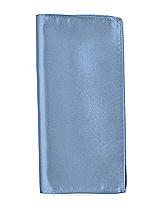Front View Thumbnail - Windsor Blue Matte Satin Pocket Squares by After Six