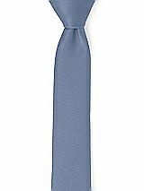 Front View Thumbnail - Larkspur Blue Matte Satin Narrow Ties by After Six