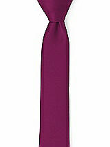 Front View Thumbnail - Merlot Matte Satin Narrow Ties by After Six