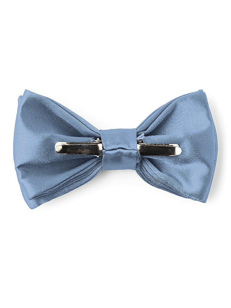 Back View - Windsor Blue Matte Satin Boy's Clip Bow Tie by After Six