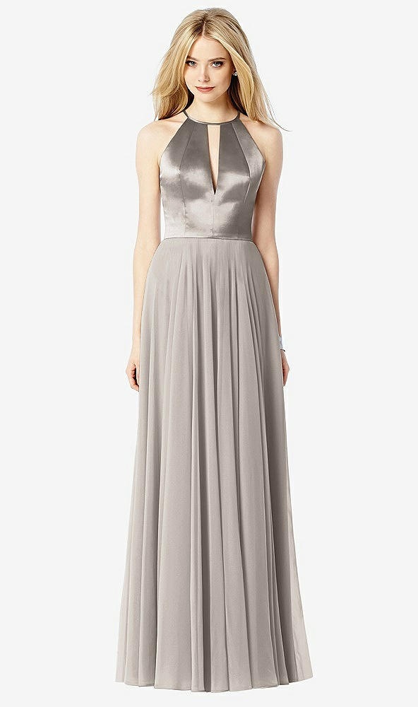 Front View - Taupe After Six Bridesmaid Dress 6705