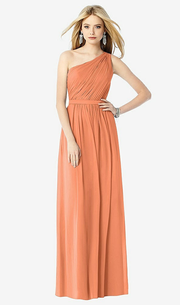 Front View - Sweet Melon After Six Bridesmaid Dress 6706