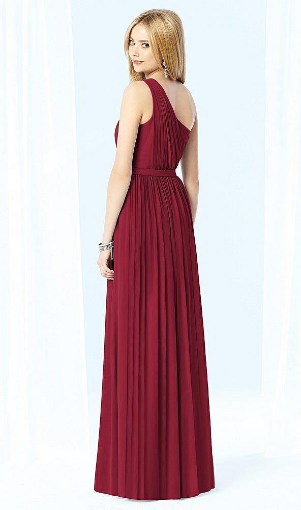 Back View - Burgundy After Six Bridesmaid Dress 6706