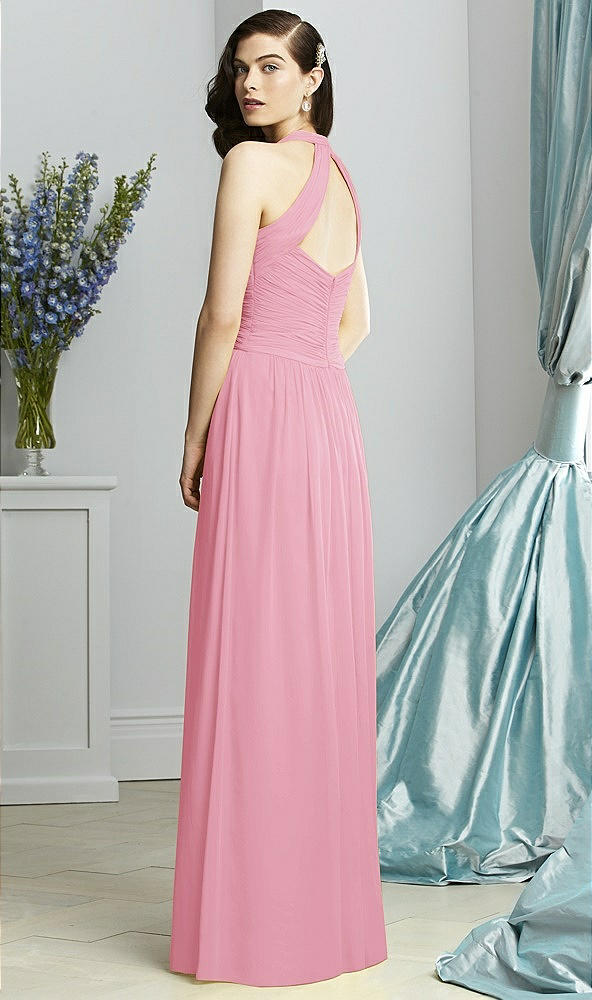 Back View - Peony Pink Dessy Collection Style 2932