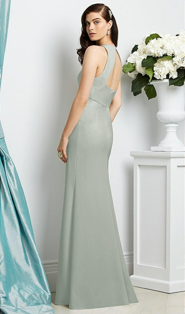 Back View - Willow Green Dessy Bridesmaid Dress 2938