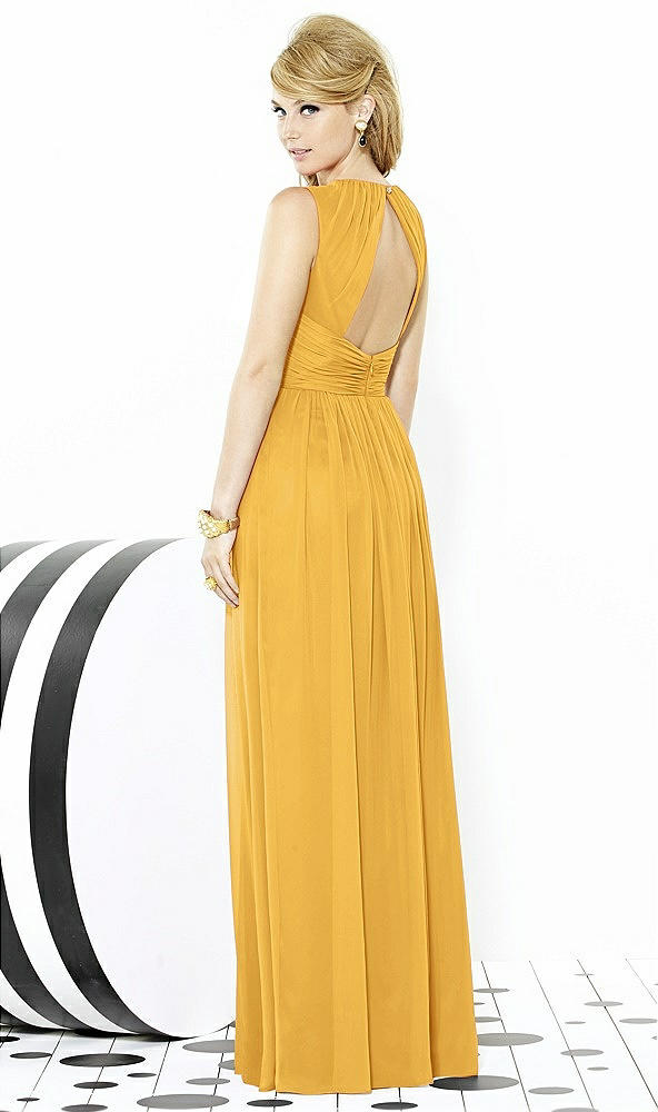 Back View - NYC Yellow After Six Bridesmaid Dress 6709