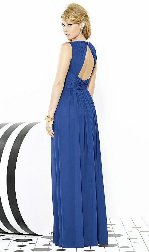 Back View - Classic Blue After Six Bridesmaid Dress 6709