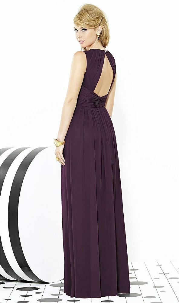 Back View - Aubergine After Six Bridesmaid Dress 6709