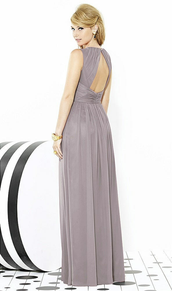 Back View - Cashmere Gray After Six Bridesmaid Dress 6709