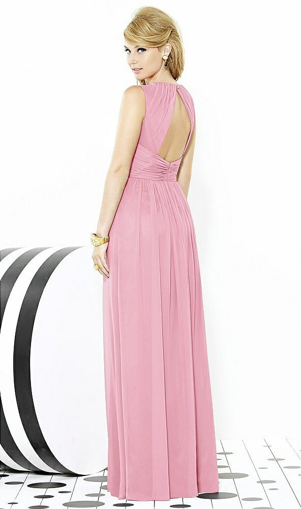 Back View - Peony Pink After Six Bridesmaid Dress 6709