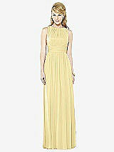 Front View Thumbnail - Pale Yellow After Six Bridesmaid Dress 6709