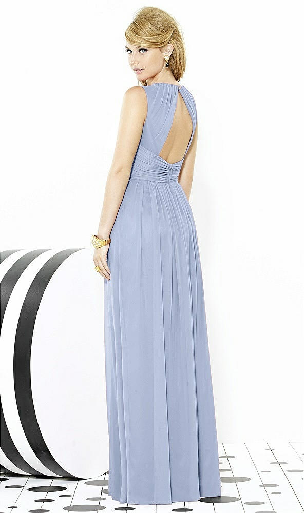 Back View - Sky Blue After Six Bridesmaid Dress 6709