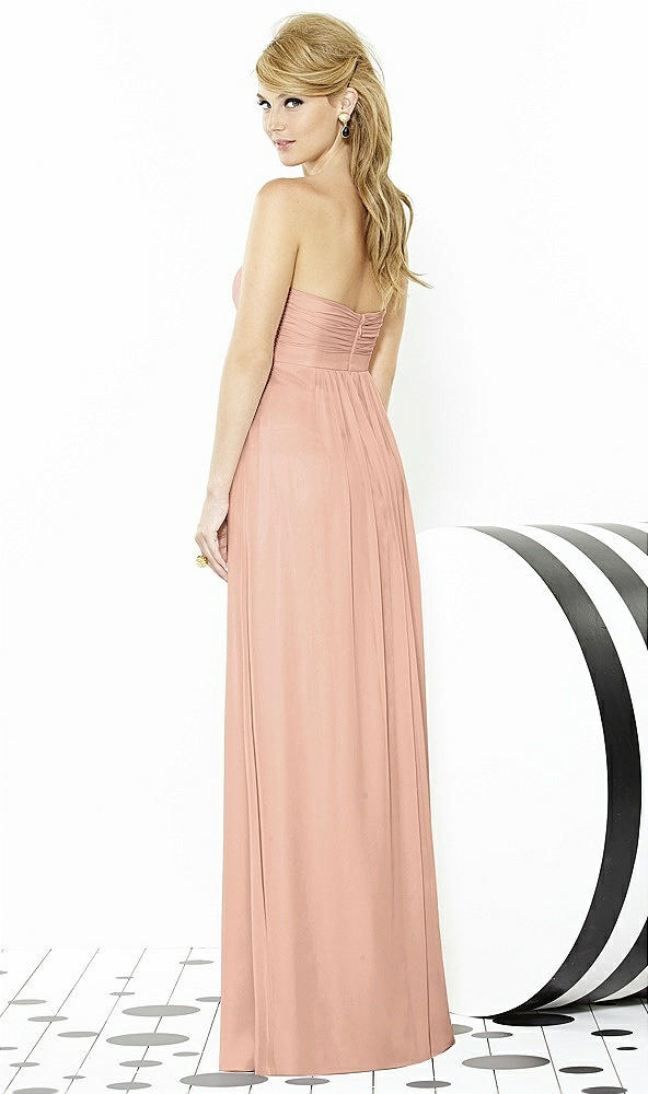 Back View - Pale Peach After Six Bridesmaids Style 6710