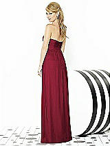 Rear View Thumbnail - Burgundy After Six Bridesmaids Style 6710
