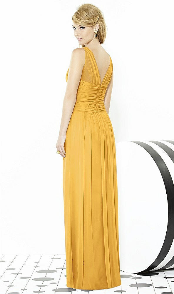 Back View - NYC Yellow After Six Bridesmaid Dress 6711