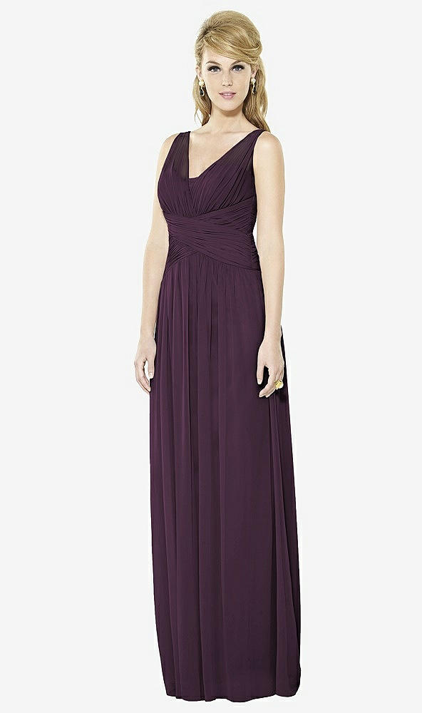 Front View - Aubergine After Six Bridesmaid Dress 6711