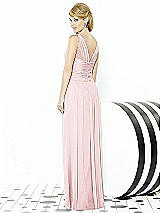 Rear View Thumbnail - Ballet Pink After Six Bridesmaid Dress 6711