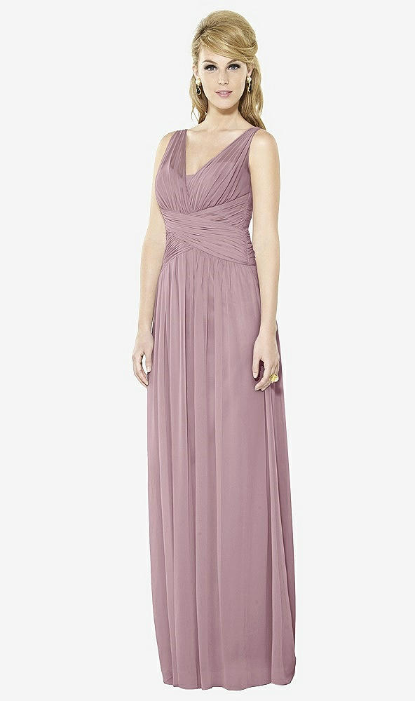 Front View - Dusty Rose After Six Bridesmaid Dress 6711