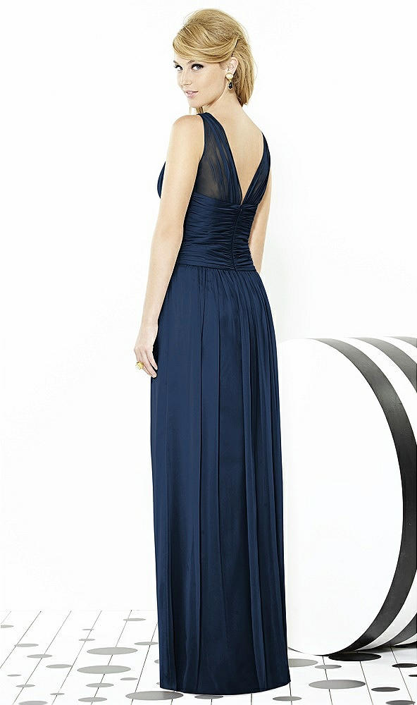 Back View - Midnight Navy After Six Bridesmaid Dress 6711