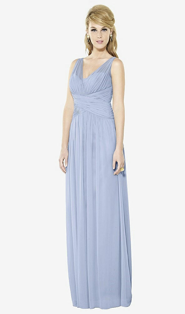 Front View - Sky Blue After Six Bridesmaid Dress 6711