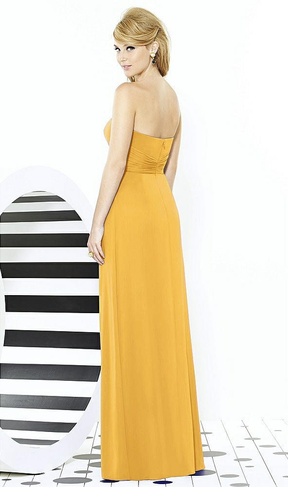 Back View - NYC Yellow After Six Bridesmaid Dress 6713