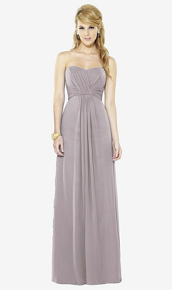 Front View - Cashmere Gray After Six Bridesmaid Dress 6713
