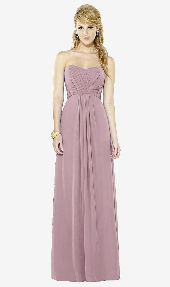 Front View - Dusty Rose After Six Bridesmaid Dress 6713