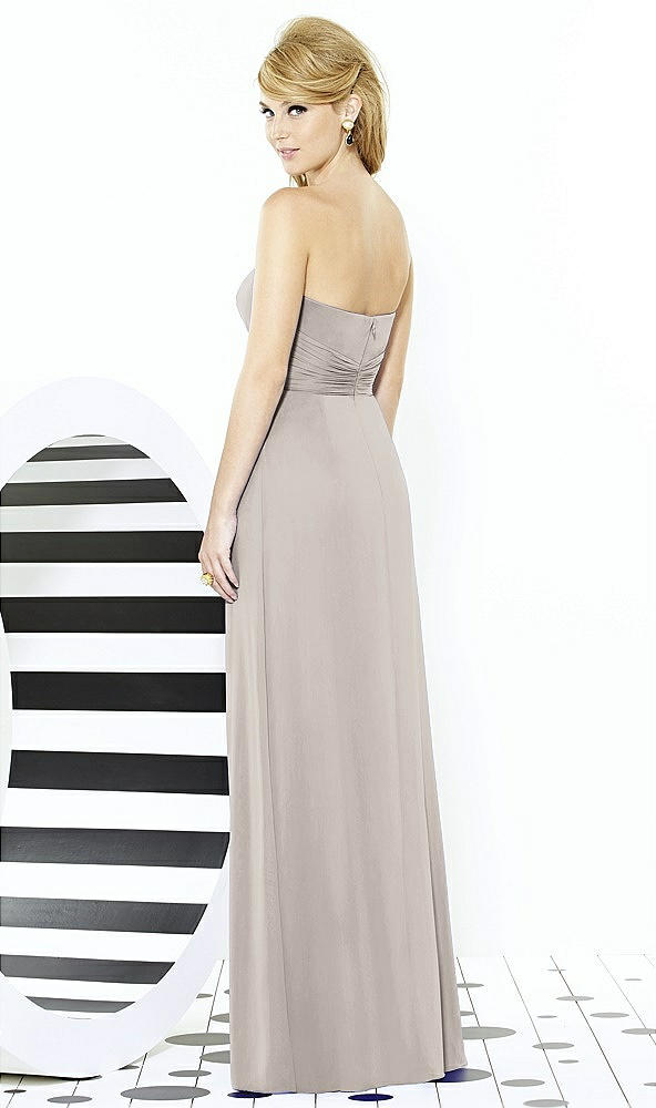 Back View - Taupe After Six Bridesmaid Dress 6713