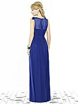 Rear View Thumbnail - Cobalt Blue After Six Bridesmaid Dress 6714