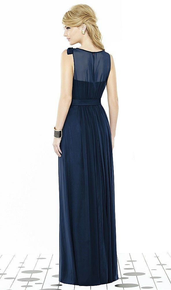 Back View - Midnight Navy After Six Bridesmaid Dress 6714