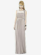 Front View Thumbnail - Taupe After Six Bridesmaid Dress 6714